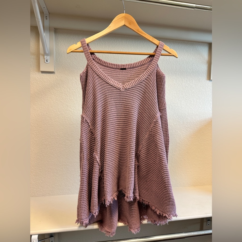 Free people cold shoulder sweater